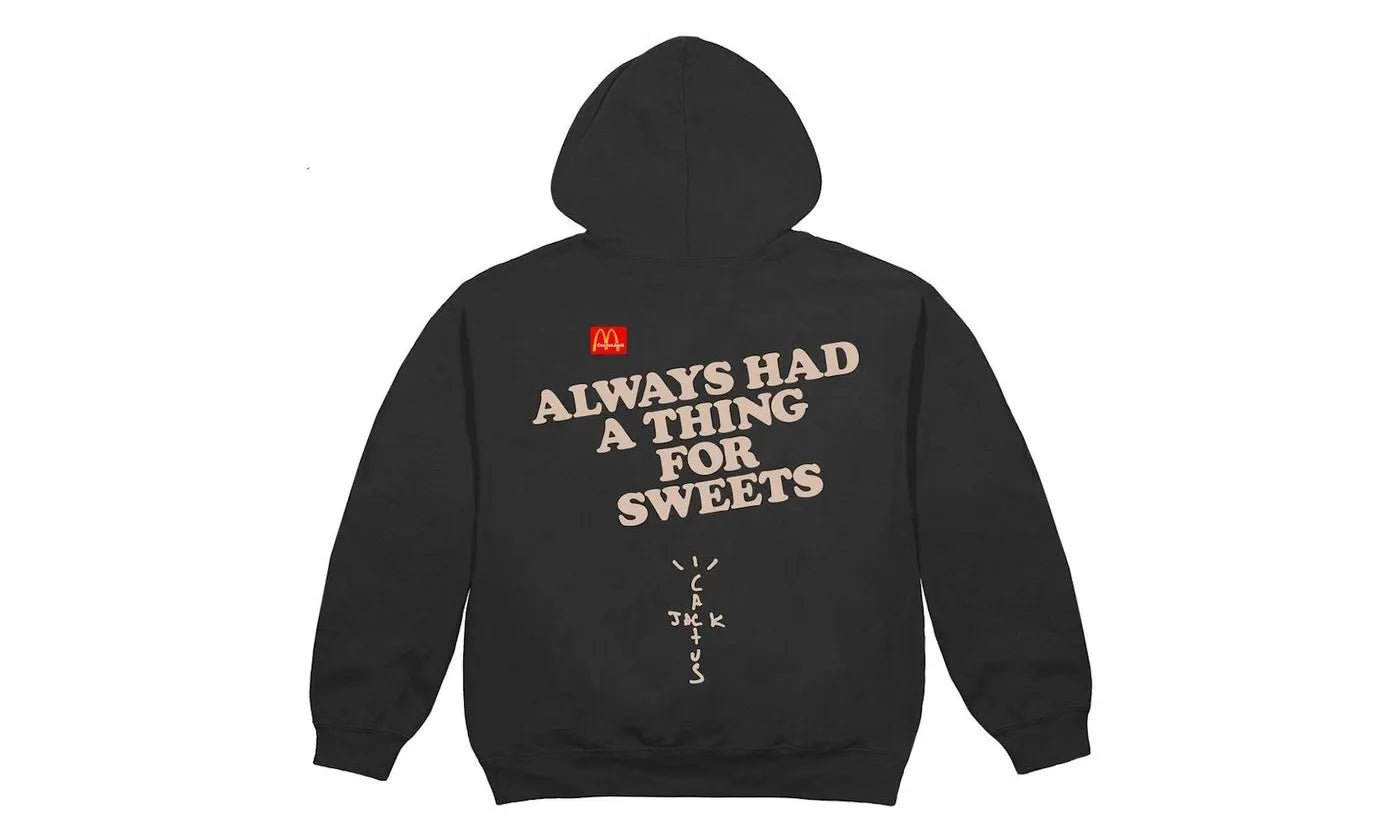 Travis Scott x McDonald's Apple Pie Hoodie Washed Black - TS - TSXMAP - WASHEDBLACK - apparels